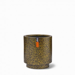 BTZG311 VASE CYLINDRE TERRAZZO 8X9 OR