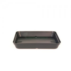 CAPRI SQUARE SAUCER 45CM ANTHRACITE