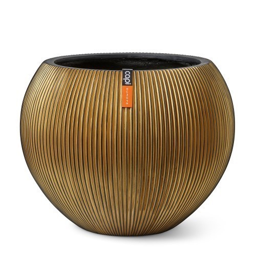GVGB271 VASE BOULE GROOVE 63X51 NOIR OR