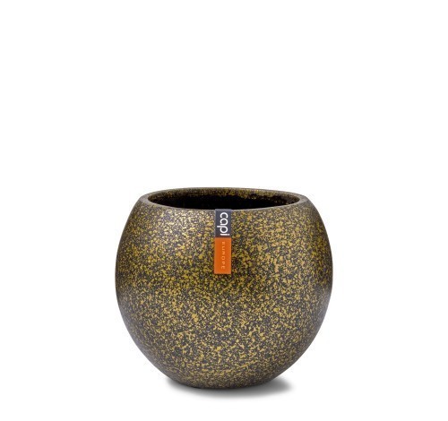 BTZG109 VASE BOULE TERRAZZO 12X10 OR