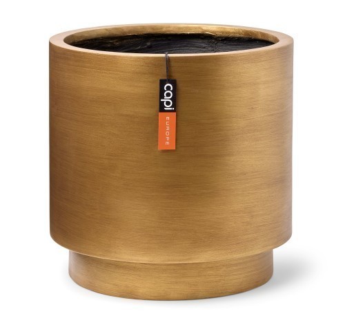 RTG883 VASE CYLINDER RETRO 41X40 GOLD