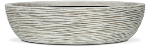 OFI113 BOWL ROUND RIB III 56X12 IVORY