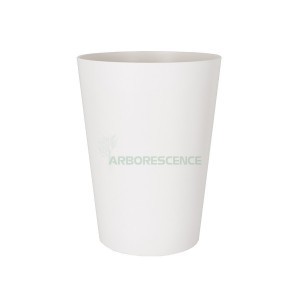 PORTO HIGH MATE POT 40CM WHITE